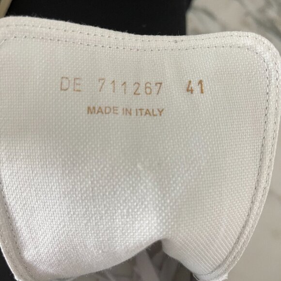 YSL Saint Laurent 711267 Metallic Silver Mens Malibu Mid-Top Sneaker Shoe, 41/45 - Picture 10 of 16